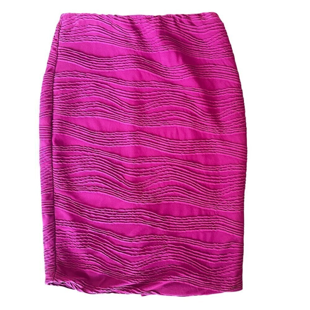Massimo Textured Fuschia Women's Pencil Skirt XS